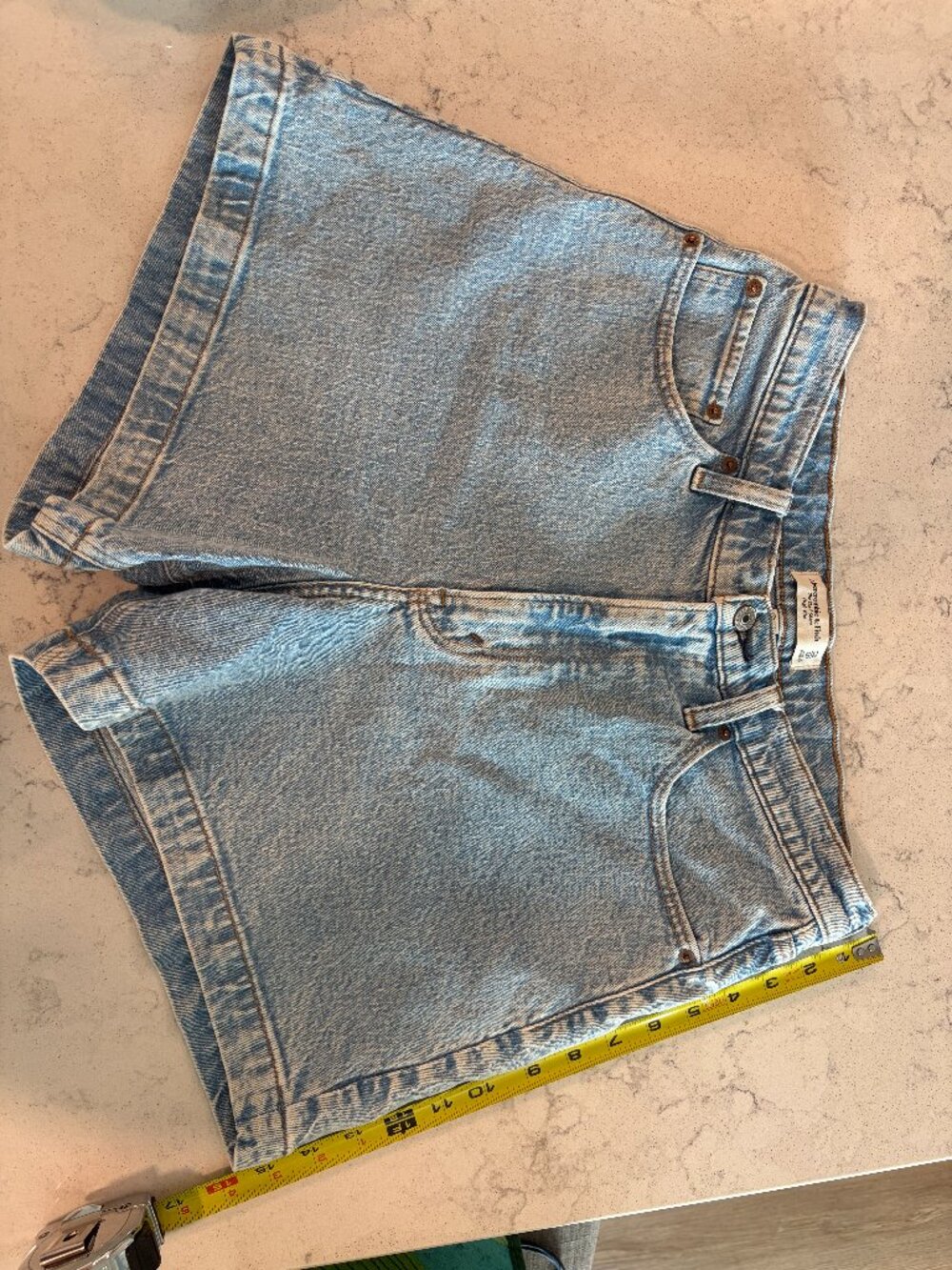 Abercrombie & Fitch Curve Love High Rise Dad Short
